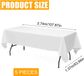 Goodivery ® Rechthoekig Tafelkleed 274x137 cm Wit Polyester