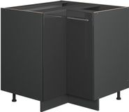 Vicco Fame-Line Hoekkast – 80.5 cm zonder werkblad Antraciet Hoogglans