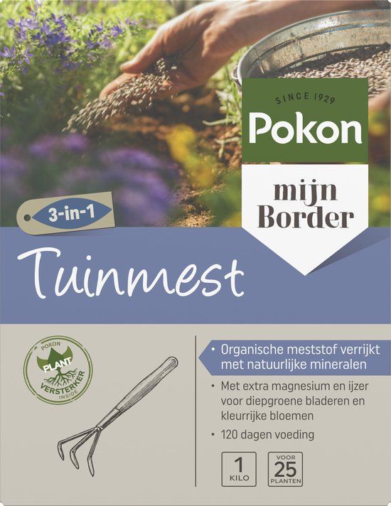 Pokon Tuinmest - 1kg - Meststof - 3-in-1 werking