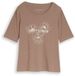 Tom Tailor T-shirt imprimé gris taupe XS