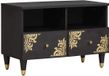 vidaXL TV-kast met lade Zwart 70 x 33 x 46 cm Massief Mango Hout