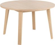 Giga Living Eettafel Annie - Rond Uitschuifbaar Naturel - Ø120/220x75cm