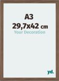 Your Decoration - Cadre photo A3 29,7x42 cm - MDF - Noyer Foncé - Mura