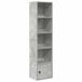 VidaXL Boekenkast 31x24x127 cm bewerkt hout betongrijs