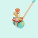 Hape Dansende Vlinders Loopwagen - Houten Trekloper voor Peuters vanaf 12 maanden