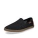 Rieker Chaussures Ariaccia pour femmes, chaussures basses, mocassins, ballerines, noir, décontracté