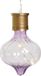 Lumineo Solar Hanglamp LED Marrakech Lila Paars Kunststof D8 x H12 cm