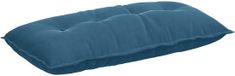 vidaXL Coussin de dossier bleu 100 x 50 cm tissu côtelé