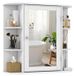 Miroir mural multifonctionnel avec armoire de rangement