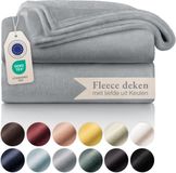 Blumtal - Fleece Deken - Super Zacht Fleece Plaid - 220x240 cm - Grijs