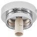 Lindby Plafondlamp badkamer - 1 licht - Staal, glas - H: 18 cm - E14 - chroom
