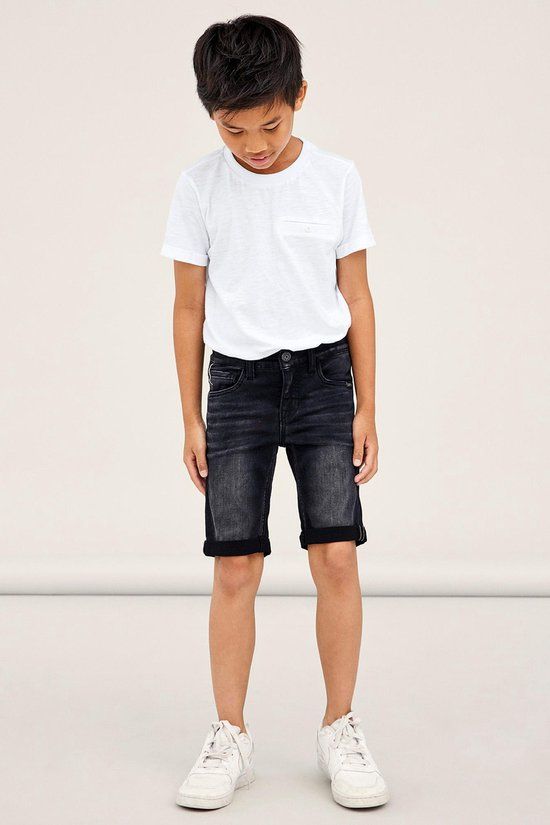 NAME IT KIDS NKMTHEO Denim Shorts - Black - Size 134