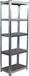 Merkloos Relaxdays Stellingkast - 180x50x30 cm - 875 kg - metaal - zilver