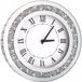 DMDFIRST Zilveren ronde spiegel wandklok 30,5 cm