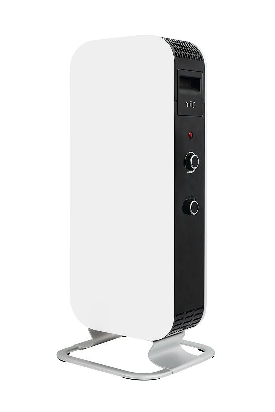 Mill Gentle Air AB-H1000MEC Oil Electric Space Heater - 1000W - Black/White