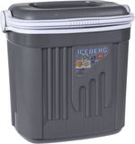 Merkloos Koelbox kunststof - grijs - 20 liter