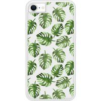 Apple iPhone SE Verstevigd hoesje met sublimatie bedrukking, compatibel met Feuilles de monstera