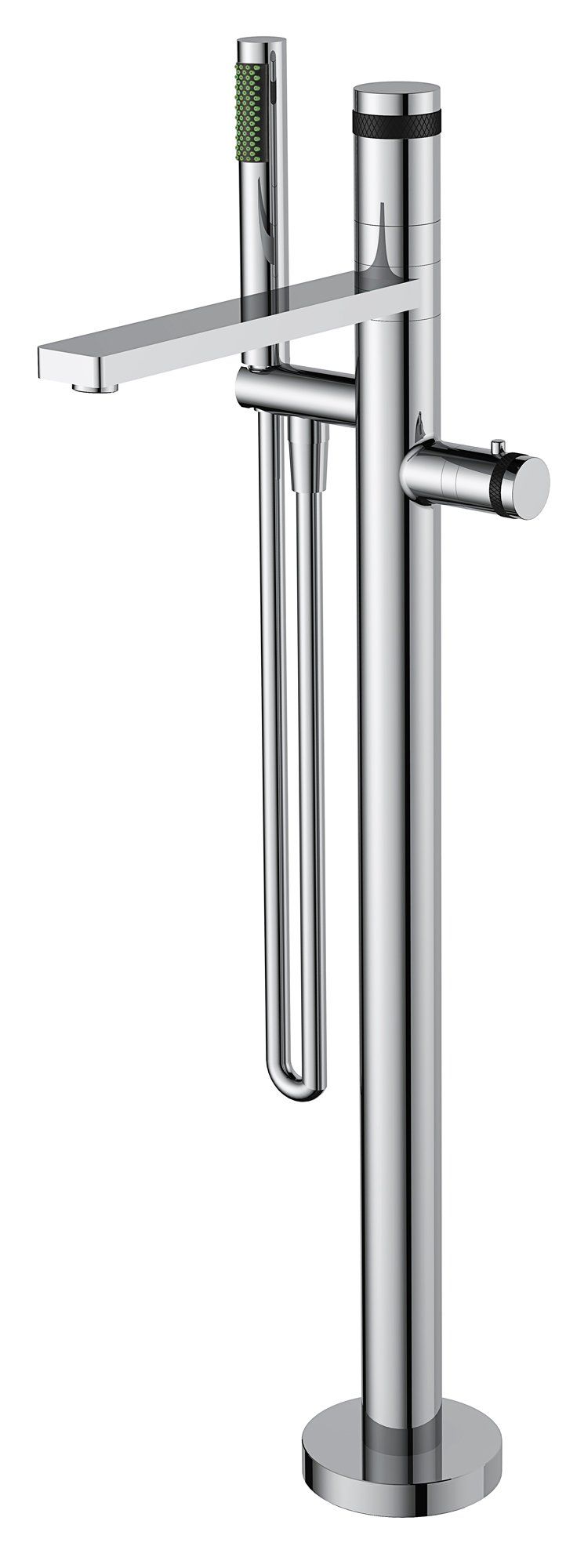 Wiesbaden Sphere Vrijstaande Badkraan Chroom - 120 cm