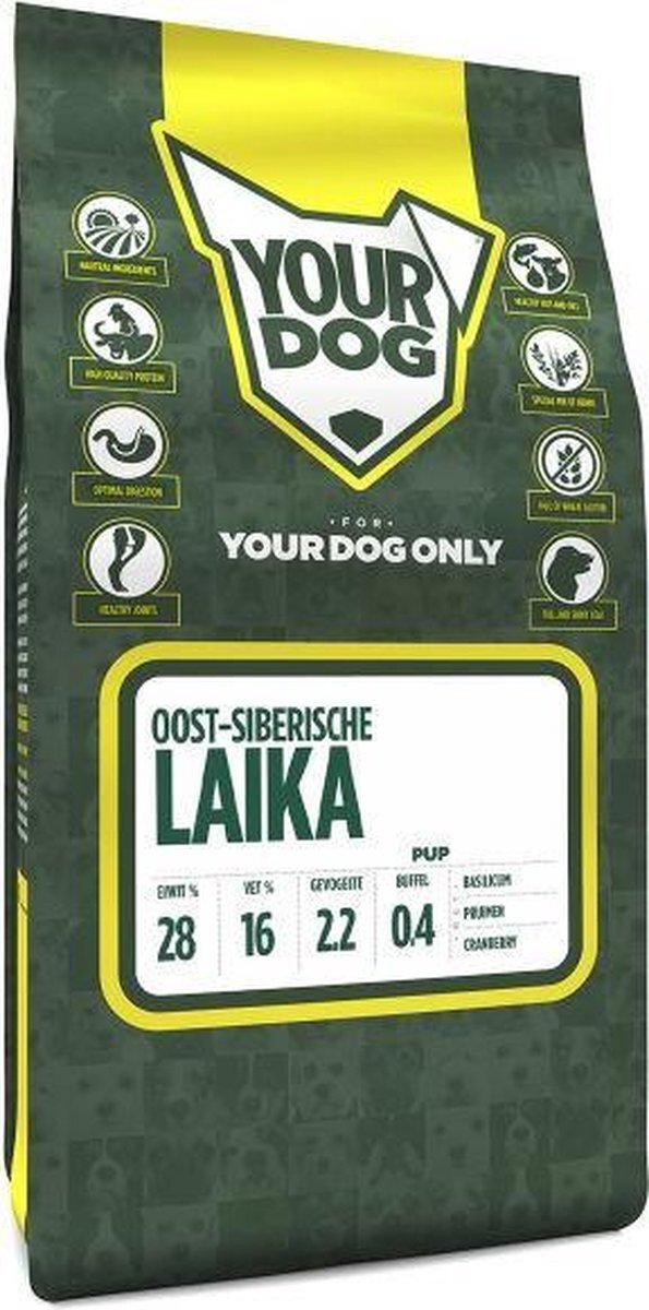 Yourdog Pup 3 kg oost-siberische laika hondenvoer