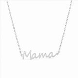 Cilla Jewels Zilverkleurige Mama Ketting van Edelstaal