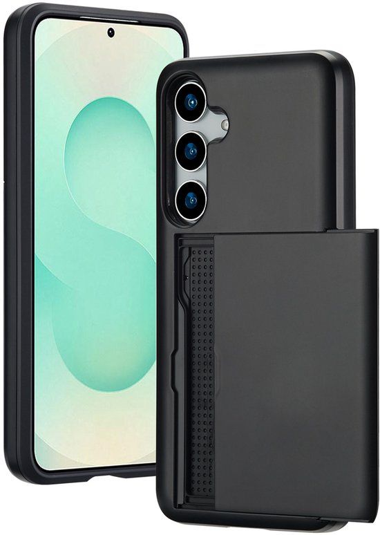 imoshion Hoesje met Pasjeshouder - Geschikt voor Samsung Galaxy S25 Plus - Zwart