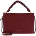 Coccinelle Leren handtas schoudertas Boheme Grana Double Hand Bag Ribes / Prune