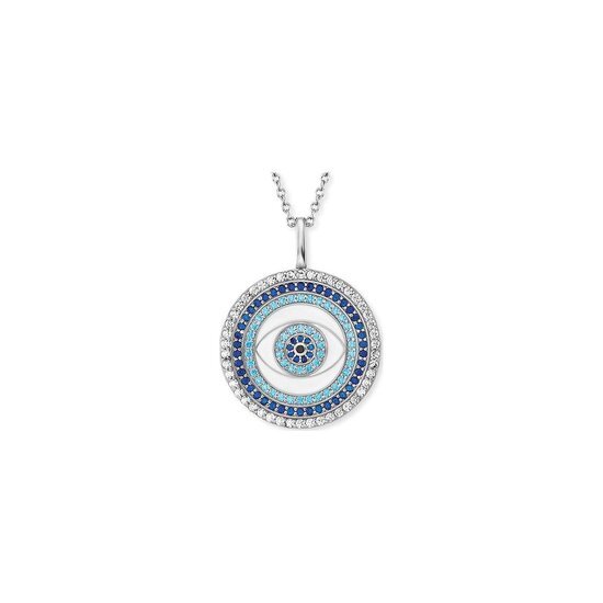 Engelsrufer Dames ketting Lucky Eye 925 sterling zilveren Zirkonia One Size 87928098