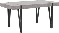 Beliani Eettafel betonlook/zwart 150 x 90 cm ADENA