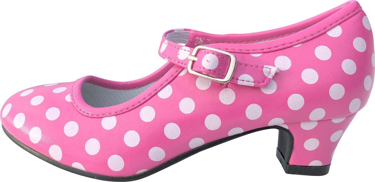 Spaansejurk NL Spaanse schoenen roze wit maat 25 (binnenmaat 16,5 cm)