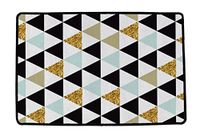 Boter Kings Gouden Driehoeken, Polyester, Meerkleurig, 90 x 60 x 1 cm