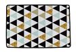 Boter Kings Gouden Driehoeken, Polyester, Meerkleurig, 90 x 60 x 1 cm