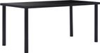Prolenta Maison Exclusive - Table à manger noire 160 x 80 x 75 cm, verre trempé