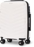 PHOENIX COLLECTION Valise cabine - Polypropylène - 55cm - Blanc - Serrure TSA