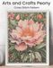 Arts and Crafts Peony Cross Stitch Pattern