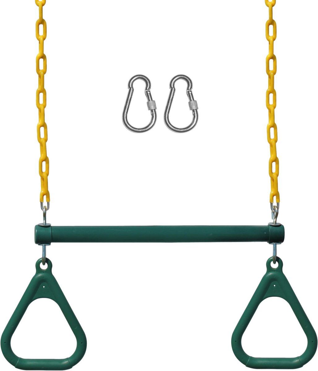 JAXY Trapeze Schommel - Trapeze Met Ringen - Groen