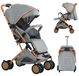 Poussette pliable avec moustiquaire et panier de rangement