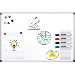 Office Depot Whiteboard Standard staal magnetisch 90 x 60 cm