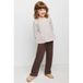 Mango Kids blousetop met ruches en stippen - wit