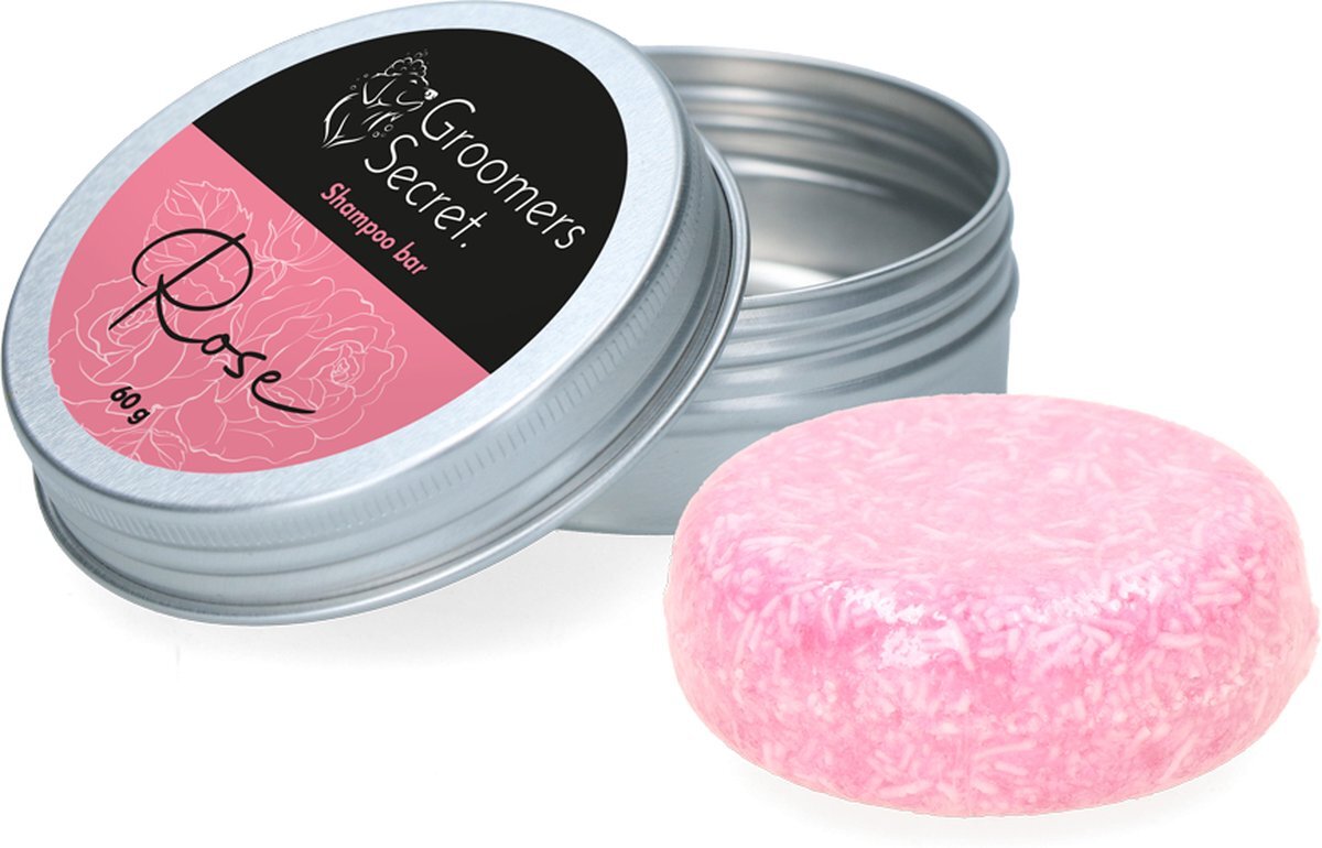 Groomers Secret Shampoo bar Rose | 60 g roze