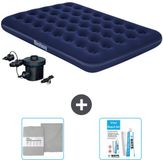 Bestway luchtbed - Twijfelaar - 137 x 191 x 22 cm - Blauw
