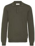 Casual Friday Trui Winding Zwarte Inkt Katoen Lange Mouw Effen Herfst/Winter 2025 Heren XXL