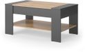 Vicco August Salontafel – 99.6 x 58.8 cm met lade Eik goud/antraciet