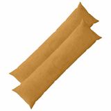 vidaXL Kussensloop 2 stuks HEERLEN Geel 40 x 145 cm corduroy