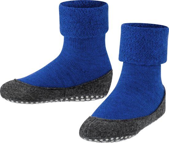 FALKE Cosyshoe Teens Huissokken Kinderen - Blauw - Maat 37-38