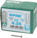 Spax Vis à bois tête lenticulaire inox T-Star T20 4.0x35mm (par 200 pièces)