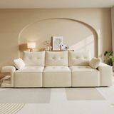 OKWISH Canapé 3 places 229,5 cm - Beige