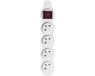 Emos Multiprise - 4 prises - Avec interrupteur - Blanc
