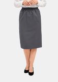 Goldner Fashion Kreukvrije rok met elastische tailleband - antraciet - Gr. 54