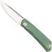 Real Steel Knives Real Steel Luna TS 7001TS04 Satin N690, Spring Green Monochrome Titanium, zakmes, Jakub Wieczorkiewicz design