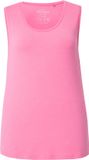 Ulla Popken Dames Top Stretch Zijsplitten Crêpe Kwaliteit Selection Roze Maat 50+